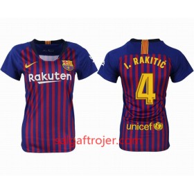 FC Barcelona Fodboldtrøjer RAKITIC 4 Dame Hjemmebanesæt 2018/19 Kort ærmer